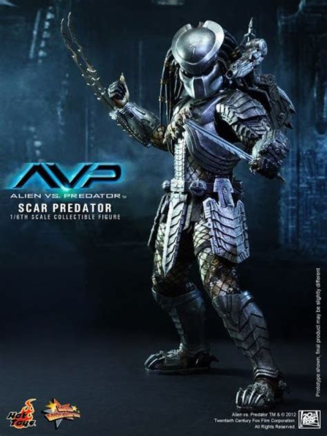 Preview Hot Toys Alien Vs Predator 1 6th Scale Scar Predator Collectible Figure Re Release