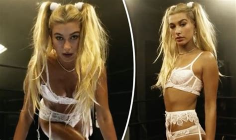 Love Advent Hailey Baldwin Exposes Pert Derriere In Sexy Lingerie Celebrity News