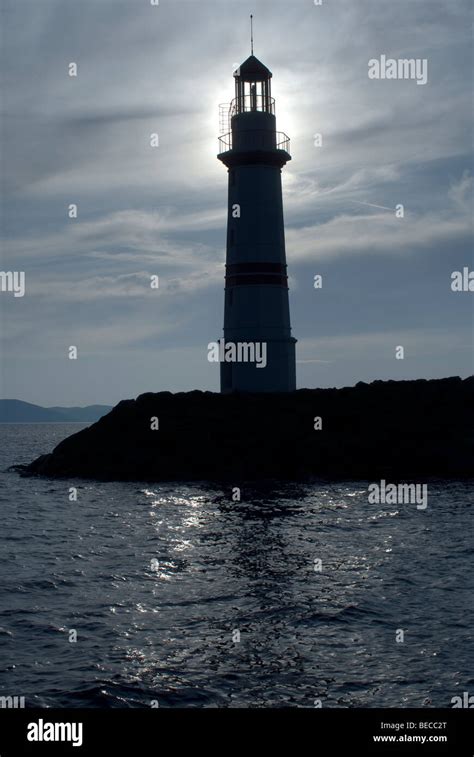 light house at the Turgutreis marina in Bodrum Stock Photo - Alamy