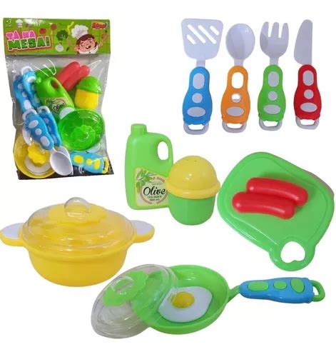 Jogo De Panelinhas Kit Cozinha Infantil Masterchef Comidinha