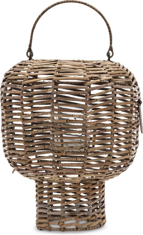 Riviera Maison Lantaarn Windlicht Rustic Rattan Herringbone Lantern