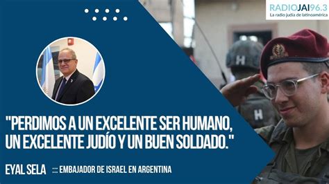 Perdimos a un excelente ser humano un excelente judío y un buen