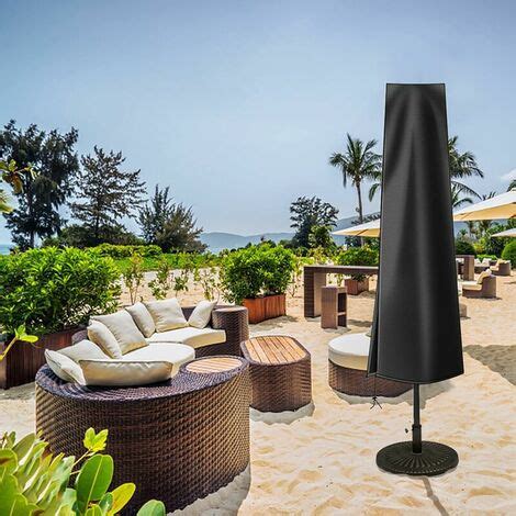 Housse de Parasol Protection 210D Imperméable Housses pour Parasols