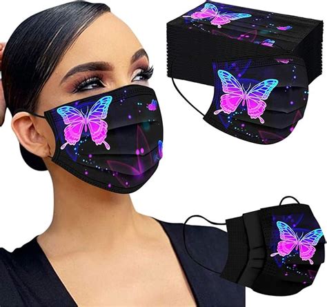 Butterfly Disposable Face Mask For Women Adults Butterfly Cute Designs