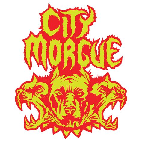 City Morgue White Stencil Logo Longsleeve - City Morgue