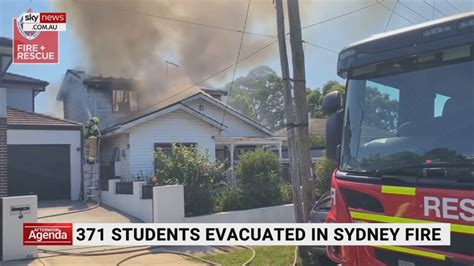 Students And Teachers Forced To Evacuated After House Fire In Sydney