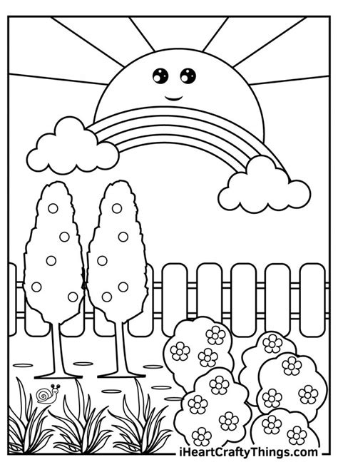 Coloring Pages Of Gardens Printable