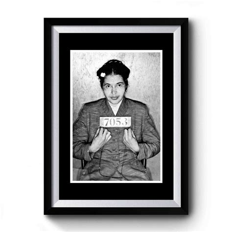 Rosa Parks Mugshot Art Premium Poster