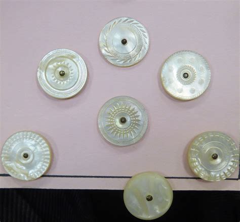 Colonial pearl buttons with pin shanks. | Button jewlery, Mother of ...