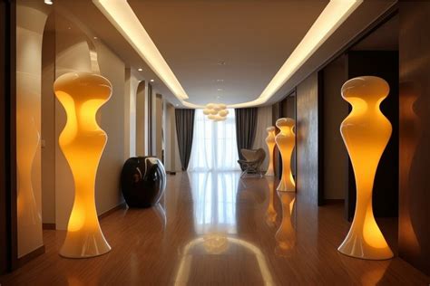 Stylish interior modern hall. Generate Ai