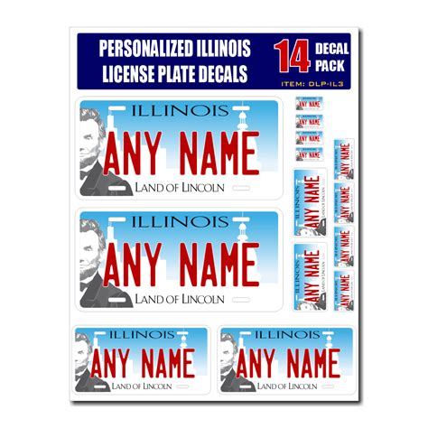 Free printable license plate template illinois - perdown