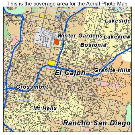 El Cajon San Diego Map - Darsie Francesca