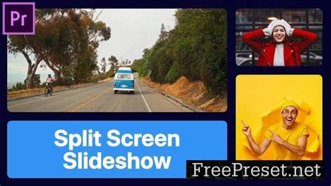 Multiscreen Slideshow Gallery Dynamic Opener Mogrt For Premier Pro