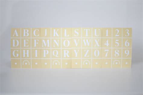 Alphabet And Numbers Stencils