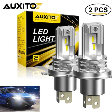 Pcs H Led Headlight Csp Led Fanless K White Super Brigh Auto