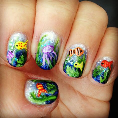 Fish Nail Art Fish Nails Fish Nail Art Nail Art