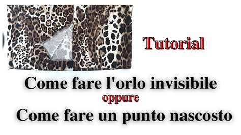 Come Fare L Orlo Invisibile Punto Nascosto Tutorial Di Cucito Youtube