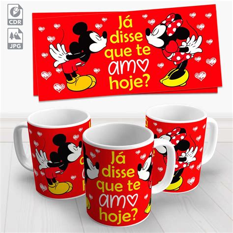 Caneca Mickey E Minnie Sublima