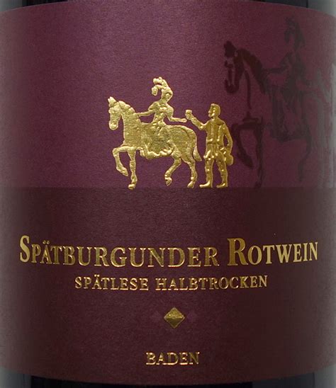 Wein Shop Britzinger Sp Tburgunder Rotwein Sp Tlese Premium