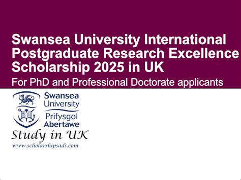 Swansea University International Postgraduate Research Excellence