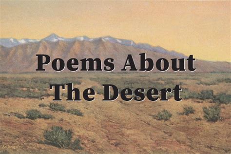 Poems About The Desert Poetry Is Pretentious