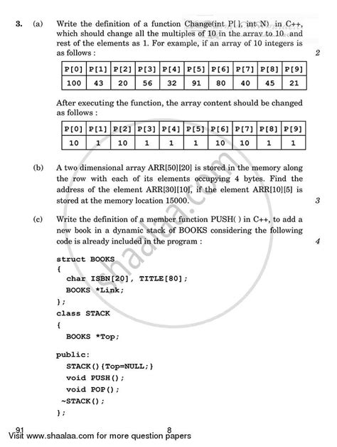 Computer Science Python 2014 2015 Commerce English Medium Class 12