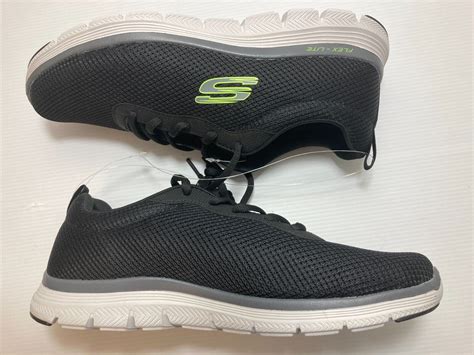 Skechers Men S Flex Lite Athletic Shoe Black New Ebay