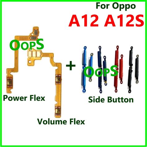 ON Off Power Volume Button Flex For Oppo A12 A12S Up Down Side