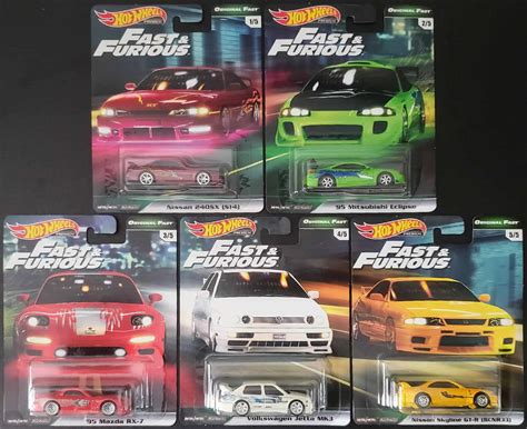 Hot Wheels Fast Furious Original Fast Set Completo Miniaturas Velozes E Furiosos