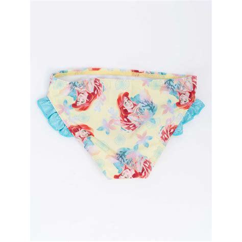 Culetin bikini niña Disney La Sirenita Ariel amarillo celeste 6 años 116cm
