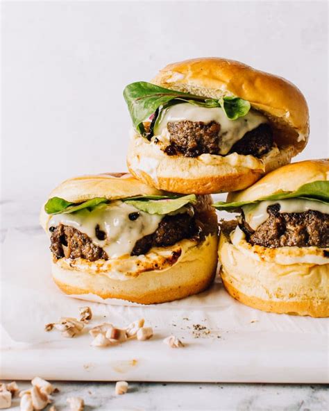 Juicy Mushroom Burgers With Swiss Foodess