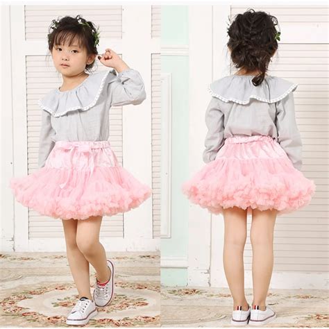 Puseky Girls Fluffy 1 10 Years Chiffon Pettiskirt Solid Colors Tutu