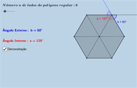 ângulos Internos E Externos De Um Polígono Regular Geogebra