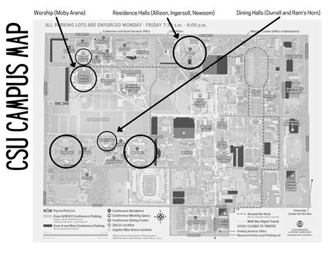 Arriving at CSU and Campus Map – National Youth Conference