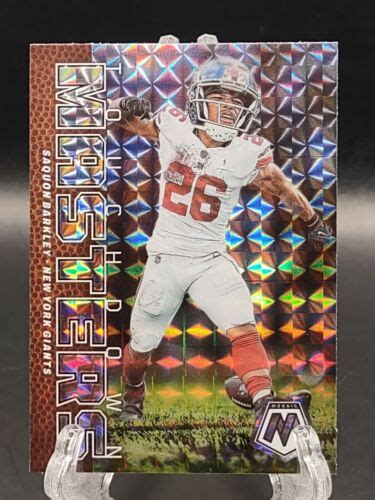 Panini Mosaic Saquon Barkley Touchdown Masters Silver Mosaic Prizm