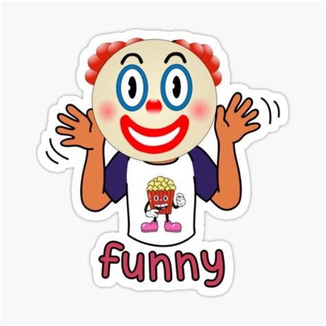 The Clown Is A Superb Job Sticker For Sale By Fati Butterfly Redbubble