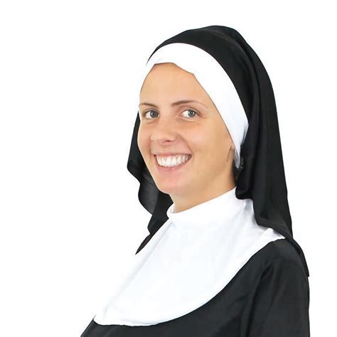 Couples Nun And Priest Costumes Religious Clergy Novelty Fancy Dress Ladies Mens Ebay