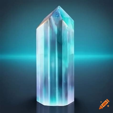 Flawless Crystal Pillar Reflecting On Craiyon