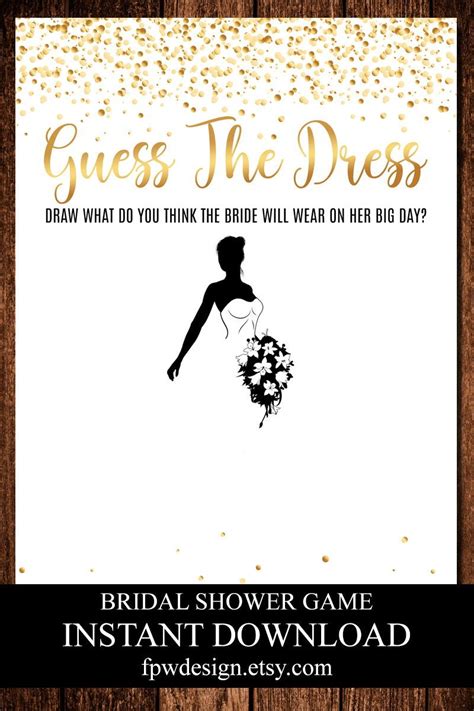 Guess The Dress Hen Party Bridal Guess Dress Hen Night Etsy Bridal