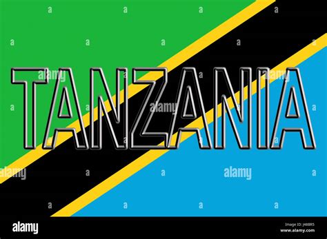 Tanzania flag hi-res stock photography and images - Alamy