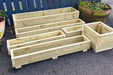 Large Deck Planter Box Wooden Planters For Outdoors 120cm | Etsy