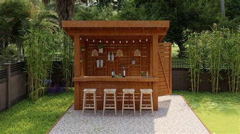 Patio Bar Plans,tiki Bar Plans DIY Outdoor Wooden Bar Plans, Build Garden Bar Project,outdoor ...