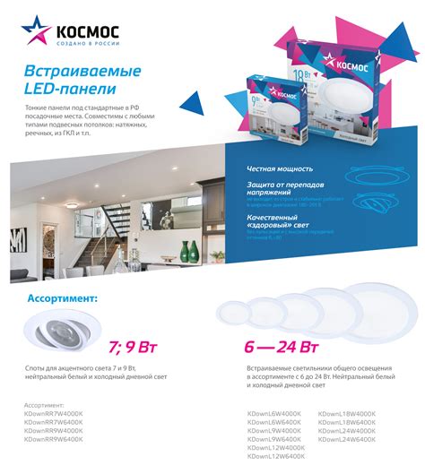 Встраиваемые LED-споты | Космос