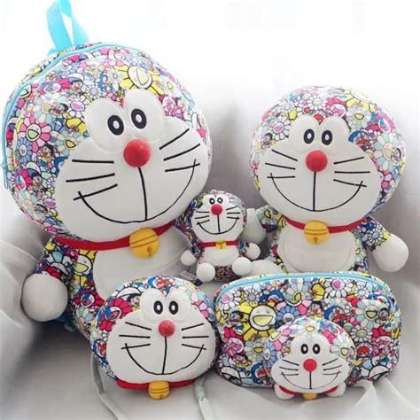 11 Or 32cm Doraemon Cute Makeup Animal Plush Shoulder Bag Storage