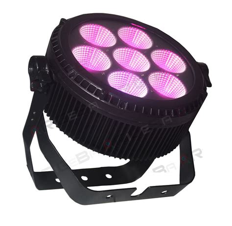 Outdoor Waterproof 7LEDs 25W Rgwbwa 5in1 LED PAR Light China LED Flat