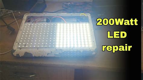 How To Repair Flood Led Light Watt Led Flood Light Repair Youtube