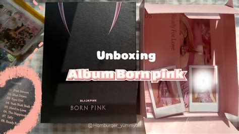 Unboxing Unboxing Album Born Pink Blackpink Album Pre Order U