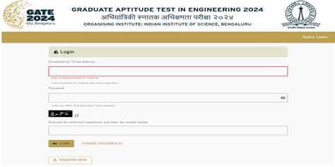 Gate Registration Link Active At Goaps Iisc Ac In Fees Syllabus