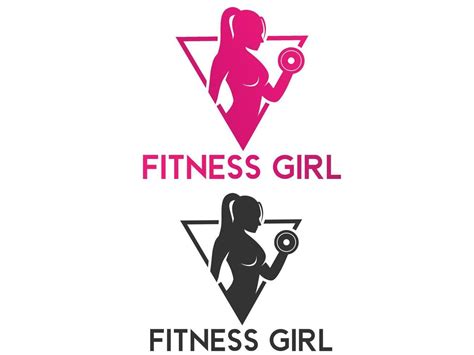 Female Fitness Gym Vector Logo Design Women Fitness Logo Vector Logo