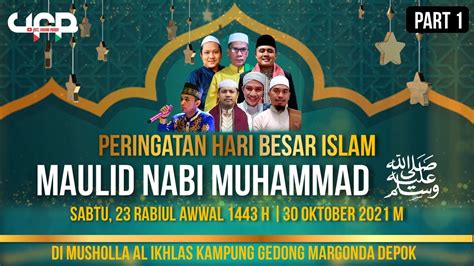 PERINGATAN HARI BESAR ISLAM MAULID NABI MUHAMMAD SAW 1443 H 2021 M